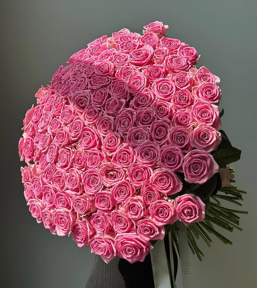 100 Pink Roses