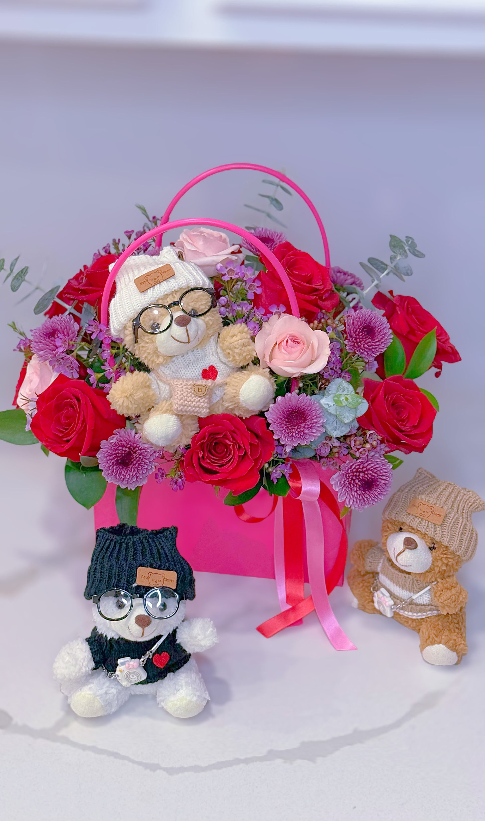 Teddy Love Floral Bag 🧸