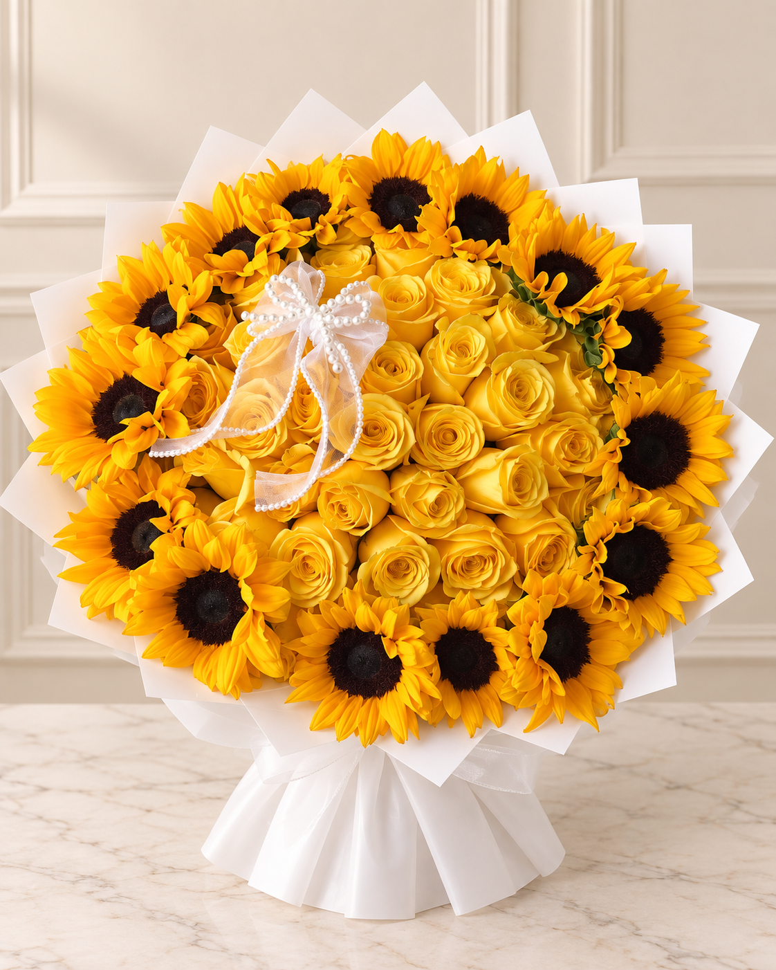 Golden Halo Bouquet