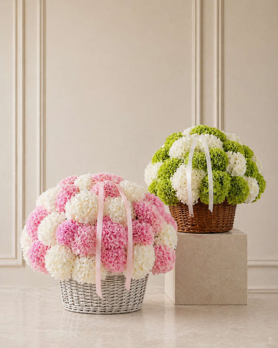 Luxe Hydrangea Basket