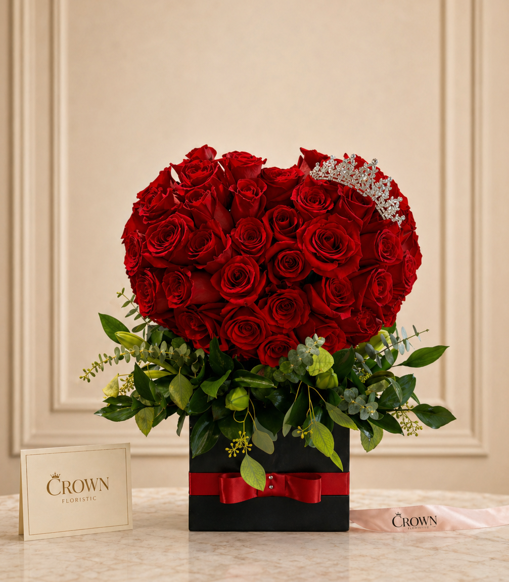 Queen’s Heart – Luxury Rose Box