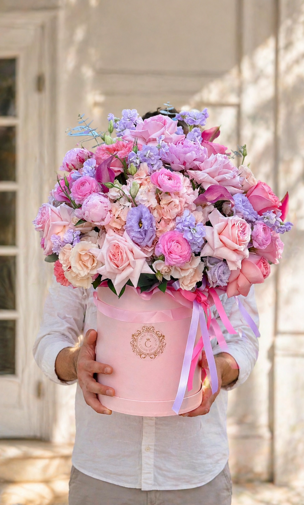 Luxury Pink Flower Box