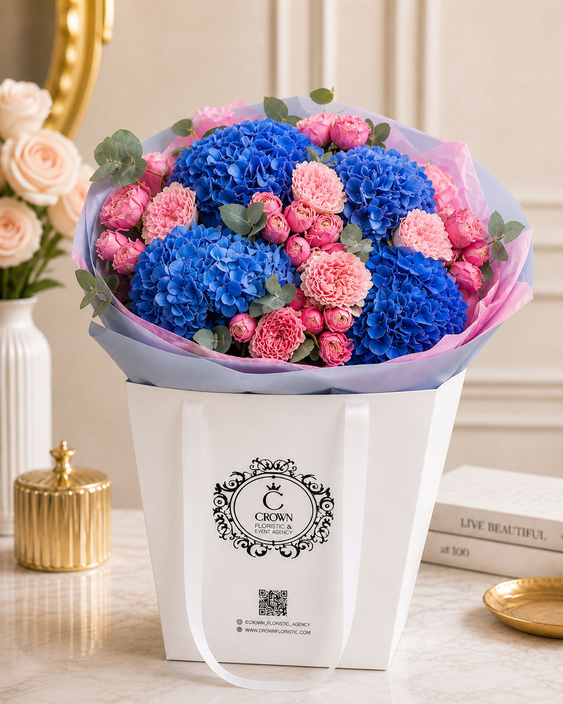 Blue Hydrangea Dream Bouquet