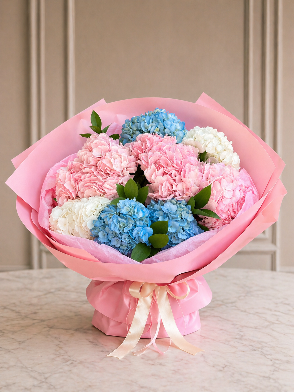 Pastel Hydrangea Bouquet