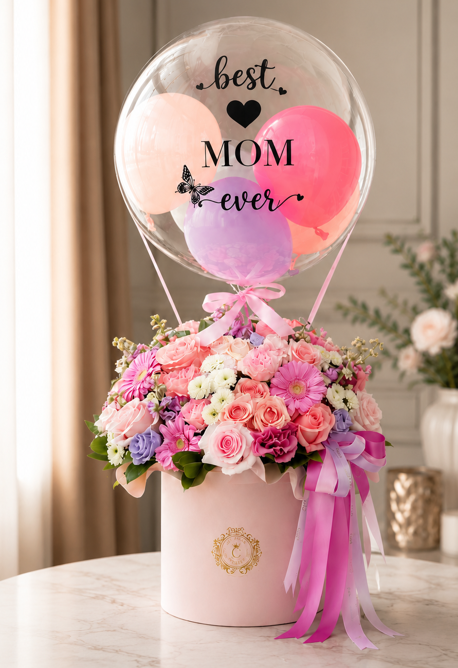Best Mom Ever Luxury Flower Box
