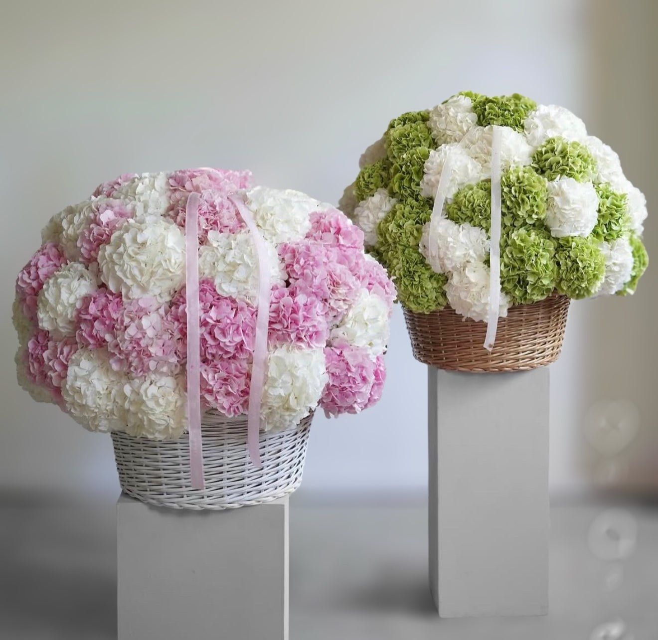 Luxe Hydrangea Bloom Basket