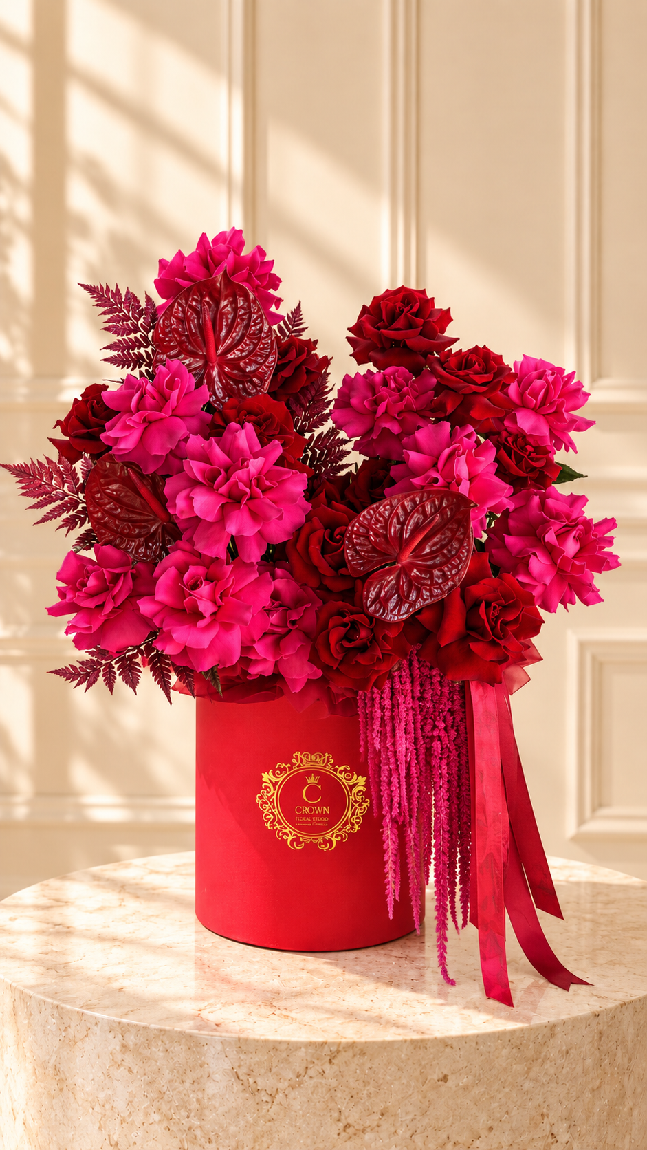 Crimson Passion Luxury Flower Box