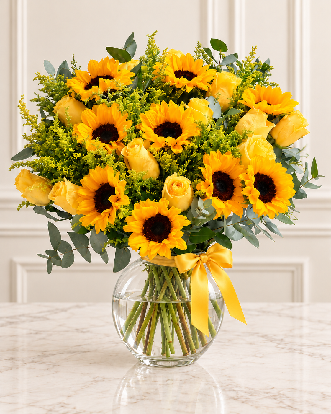 Golden Radiance Vase